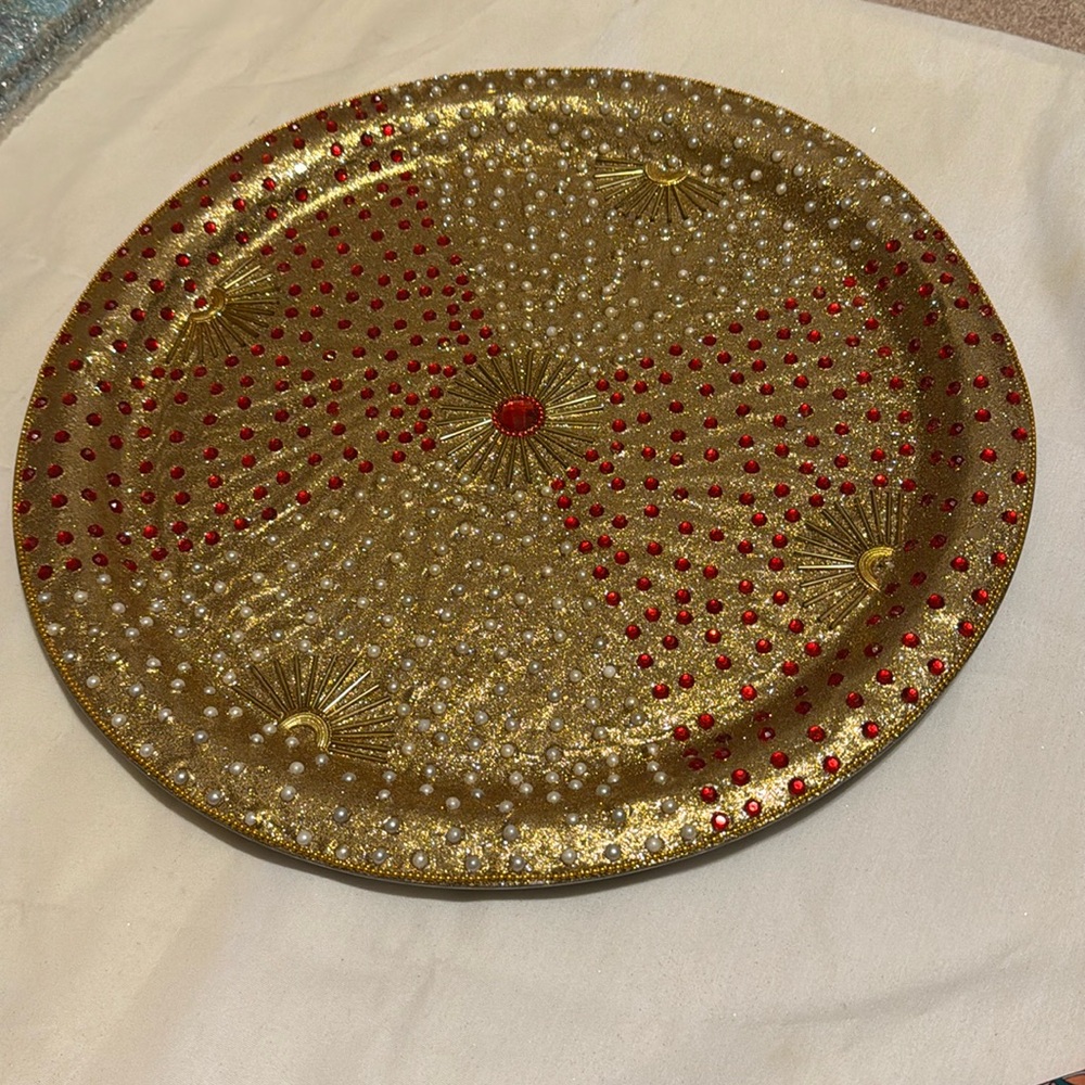 Colorful Indian tray